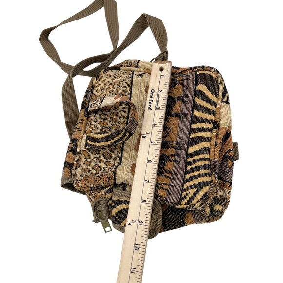 Vintage Pioneer Express Safari Tapestry Crossbody Bag Multiple Pockets - Picture 5 of 8